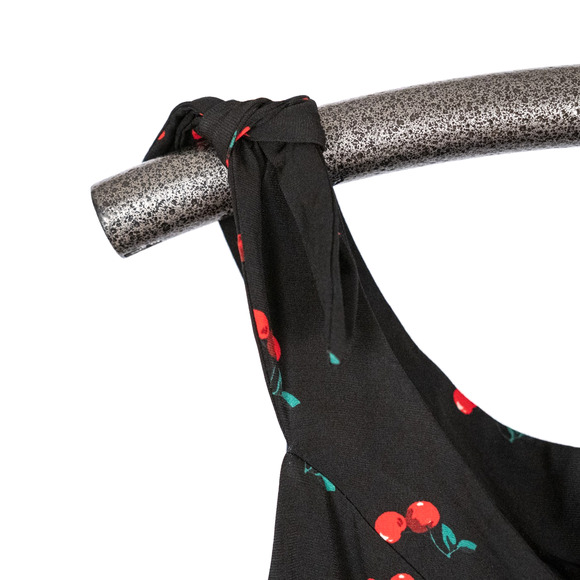 New York & Co All-Over Cherry Print Dress Size LARGE Casual Light-Hearted Whimsy - Picture 4 of 5